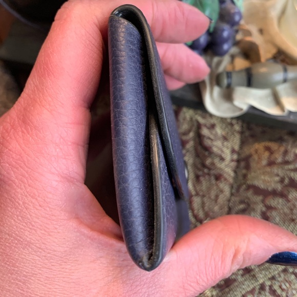 Authentic COACH 1941 Pebbled leather snap flap card case - Picture 4 of 7